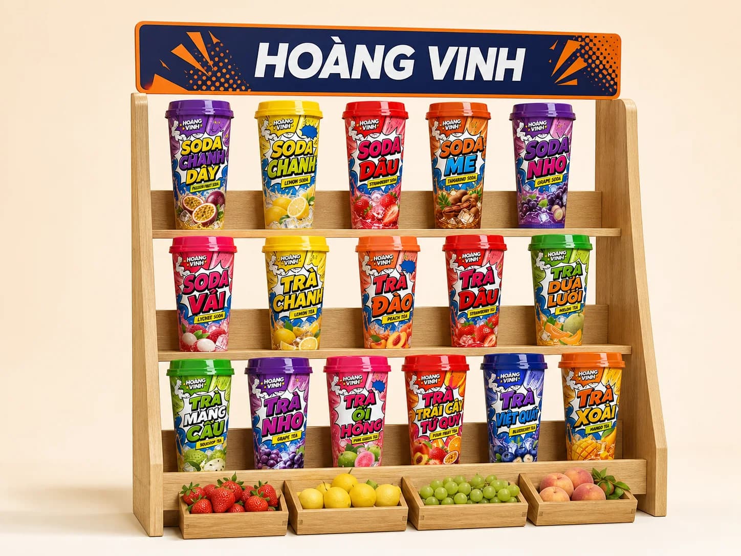 Bộ sản phẩm dành cho điểm bán Hoàng Vinh